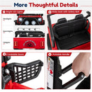 12V Electric Red Two-Seat Kids Ride-On Car with Parental Remote Control Magic Cars 4