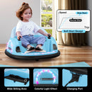 12V Electric 360° Spin Ride-On Bumper Car Toy with Remote Control for Toddlers Magic Cars 9