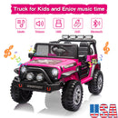 12V Electric Ride-On Jeep for Kids 2-Seater with Remote Control Pink Battery Powered Car Toy Magic Cars Variant 0
