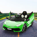 12V Licensed Lamborghini Electric Ride-On Car for Kids with 2 Speeds Battery Powered Toy Magic Cars 4