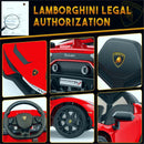 12V Licensed Lamborghini Electric Ride-On Car for Kids with 2 Speeds Battery Powered Toy Magic Cars 6