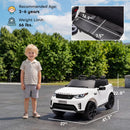 12V Kids' Licensed Land Rover Ride-On Electric Car in White Magic Cars 1
