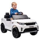 12V Kids' Licensed Land Rover Ride-On Electric Car in White Magic Cars 2