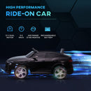 12V Electric Ride-On Car for Kids with Remote Control, Safety Belt, and LED Lights in Black Magic Cars 4