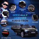 12V Electric Ride-On Car for Kids with Remote Control, Safety Belt, and LED Lights in Black Magic Cars 6