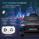 12V Electric Ride-On Car for Kids with Remote Control, Safety Belt, and LED Lights in Black Magic Cars 7