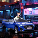 12V Electric Kids Car with Remote Control, Safety Belt, and LED Lights - Blue Magic Cars 1