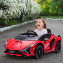 Red 12V Kids' Electric Car with Remote, Horn, Music, and Headlights Magic Cars 1