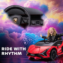Red 12V Kids' Electric Car with Remote, Horn, Music, and Headlights Magic Cars 6