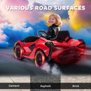 Red 12V Kids' Electric Car with Remote, Horn, Music, and Headlights Magic Cars 7