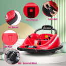 12V Electric Kids Ride-On Car with Bumper and 360° Spin Vehicle, Parent Remote Control Magic Cars 9
