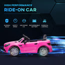 12V Electric Ride-On Car for Kids with Parental Remote Control, Dual Motors, Music, and Lights in Pink Magic Cars 4