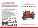 12V Electric Ride-On Motorcycle for Kids with Lights, Wheels, and Bluetooth Music Magic Cars 10