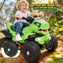 12V Dinosaur-Themed Electric Ride-On ATV for Children with Music and Four Wheels Magic Cars 5
