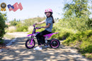 12V Electric Battery-Powered Pink Dirt Bike for Kids Ages 5 and Up Magic Cars 6