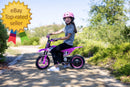 12V Electric Pink Dirt Bike for Kids Battery Powered Ride-On Ages 5 and Up Magic Cars 3