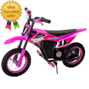 12V Electric Pink Dirt Bike for Kids Battery Powered Ride-On Ages 5 and Up Magic Cars Variant 0