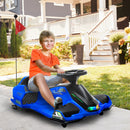 12V Electric Drifting Go-Kart with Slow Start, Music, and Lights in Blue Magic Cars 0