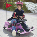 12V Electric Drifting Go Kart with Slow Start, Music, and Lights in Pink Magic Cars Variant 0