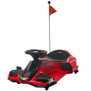 12V Electric Drifting Go Kart with Slow Start, Music, and Lights - Red Magic Cars 3