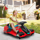 12V Electric Drifting Go Kart with Slow Start, Music, and Lights - Red Magic Cars Variant 0