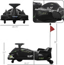 12V Electric Go-Kart for Kids Ages 8-12 with Drift, Music, Lights, and Adjustable Speed Magic Cars 2