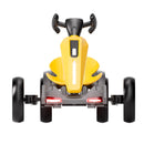Foldable 12V Electric Go Kart for Kids with Adjustable Seat in Yellow Magic Cars 1
