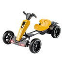 Foldable 12V Electric Go Kart for Kids with Adjustable Seat in Yellow Magic Cars 3