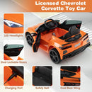 12V Electric Licensed Chevrolet Corvette C8 Kids Ride-On Car with Remote Control Magic Cars 11