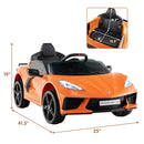 12V Electric Licensed Chevrolet Corvette C8 Kids Ride-On Car with Remote Control Magic Cars 5