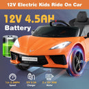 12V Electric Licensed Chevrolet Corvette C8 Kids Ride-On Car with Remote Control Magic Cars 6