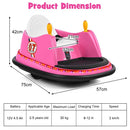 12V Electric Ride-On Bumper Car for Toddlers with Flashing Lights Magic Cars 3