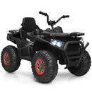 12V Electric Kids Ride-On 4 Wheeler ATV Quad with LED Lights Black Magic Cars 0