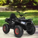 12V Electric Kids Ride-On 4 Wheeler ATV Quad with LED Lights Black Magic Cars 2