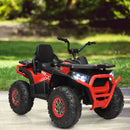 12V Electric Kids Ride-On Red ATV 4-Wheeler Quad with LED Lights Magic Cars 2