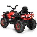 12V Electric Kids Ride-On Red ATV 4-Wheeler Quad with LED Lights Magic Cars 5