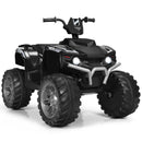 12V Electric Kids Ride-On ATV 4-Wheeler Quad with Music and LED Lights Black Magic Cars 4