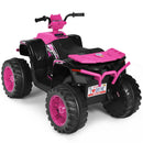 12V Electric Kids Ride-On 4 Wheeler ATV Quad with Music and LED Lights Pink Magic Cars 5