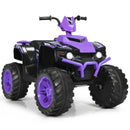 12V Electric Kids Ride-On ATV 4 Wheeler Quad with Music and LED Lights Purple Magic Cars 0