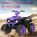 12V Electric Kids Ride-On ATV 4 Wheeler Quad with Music and LED Lights Purple Magic Cars 2