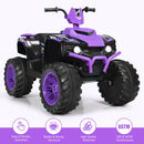 12V Electric Kids Ride-On ATV 4 Wheeler Quad with Music and LED Lights Purple Magic Cars 3