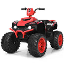 12V Electric Kids Ride-On 4 Wheeler ATV Quad with Music and LED Lights Red Magic Cars 0