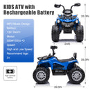 12V Electric Kids Ride-On ATV 4-Wheeler with Music, LED Lights, and USB Charging Magic Cars 6