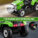 12V Electric Kids Ride On Tractor Trailer Battery Powered Toy Car Magic Cars 8