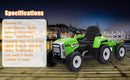12V Battery-Powered Electric Ride-On Tractor with Trailer for Kids Magic Cars 11