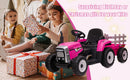 12V Electric Ride-On Kids Tractor Car with Battery Power and Trailer Toy Magic Cars 11