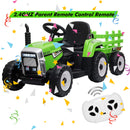 12V Electric Ride-On Kids Tractor Car with Battery Power and Trailer Toy Magic Cars 1