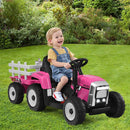 12V Electric Kids Ride On Tractor with Trailer Battery Powered Toy Car Magic Cars 10