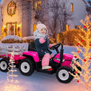 12V Electric Kids Ride On Tractor with Trailer Battery Powered Toy Car Magic Cars 11
