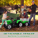 12V Electric Kids Ride On Tractor with Trailer Battery Powered Toy Car Magic Cars 17